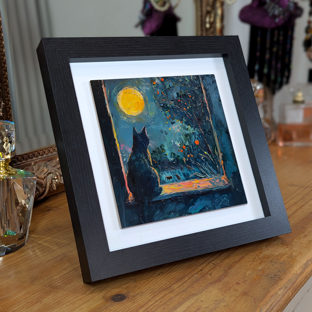 Window To The Wild Framed Ceramic Art Tiles