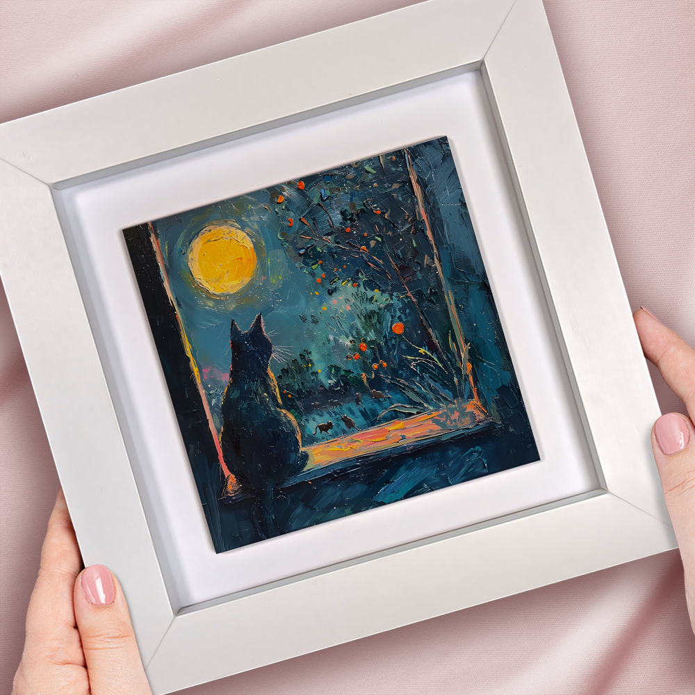 Window To The Wild Framed Ceramic Art Tiles