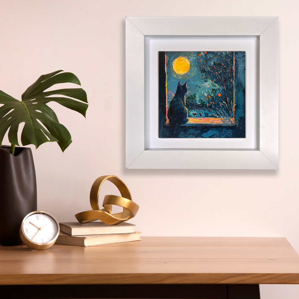 Window To The Wild Framed Ceramic Art Tiles