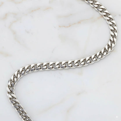 We Are Here For You - Stainless Steel Cuban Link Chain