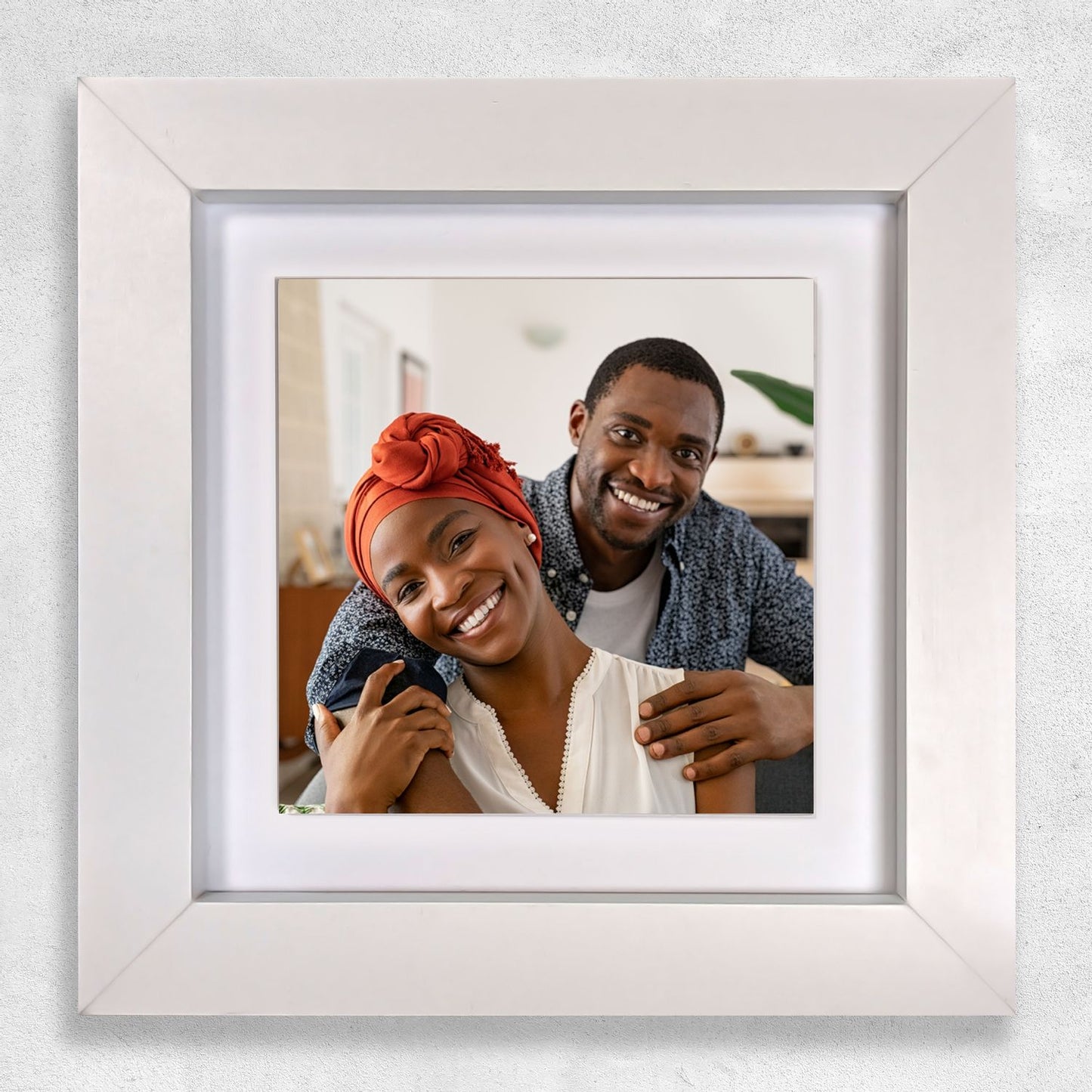 Gift For Husband Gift For Wife Framed Ceramic Tile - Upload Your Own Photo