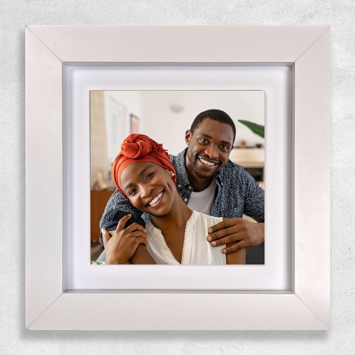 Gift For Husband Gift For Wife Framed Ceramic Tile - Upload Your Own Photo